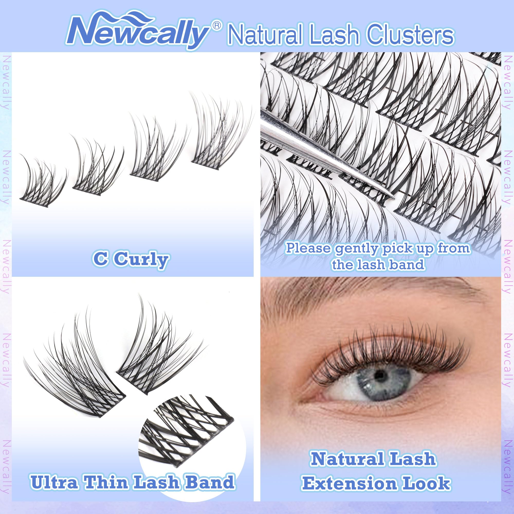 Newcally beginner friendly kit for at home lash extensions in minutes