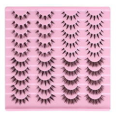 Newcally cat-eye lashes create a defined lash line for evening wear.
