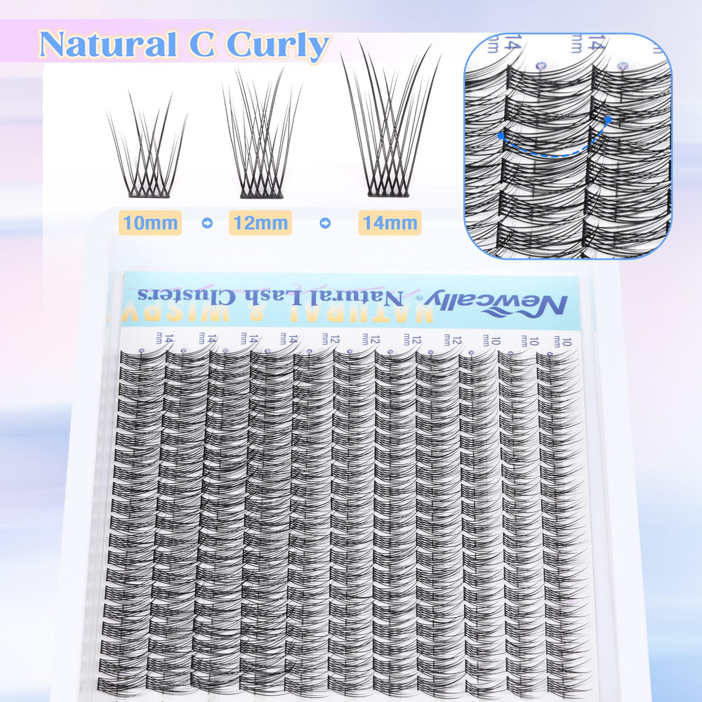 Newcally cotton lash band offers comfortable wear all day.