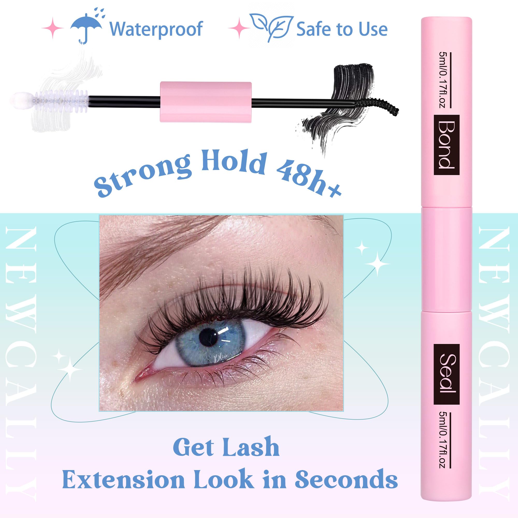 Newcally curly lashes 10-16mm offer versatile, lively lift.