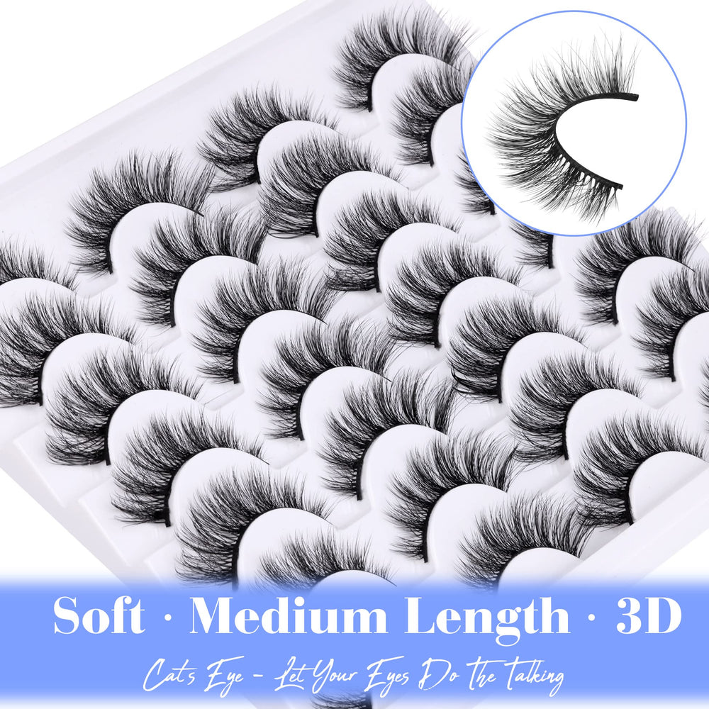 Newcally flexible cotton band lashes for comfortable all-day wear