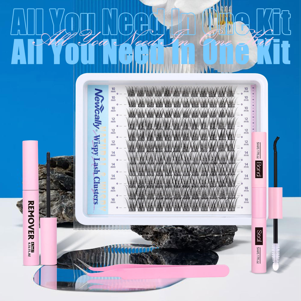 Newcally lash bond and seal set supports secure, natural-looking lash clusters
