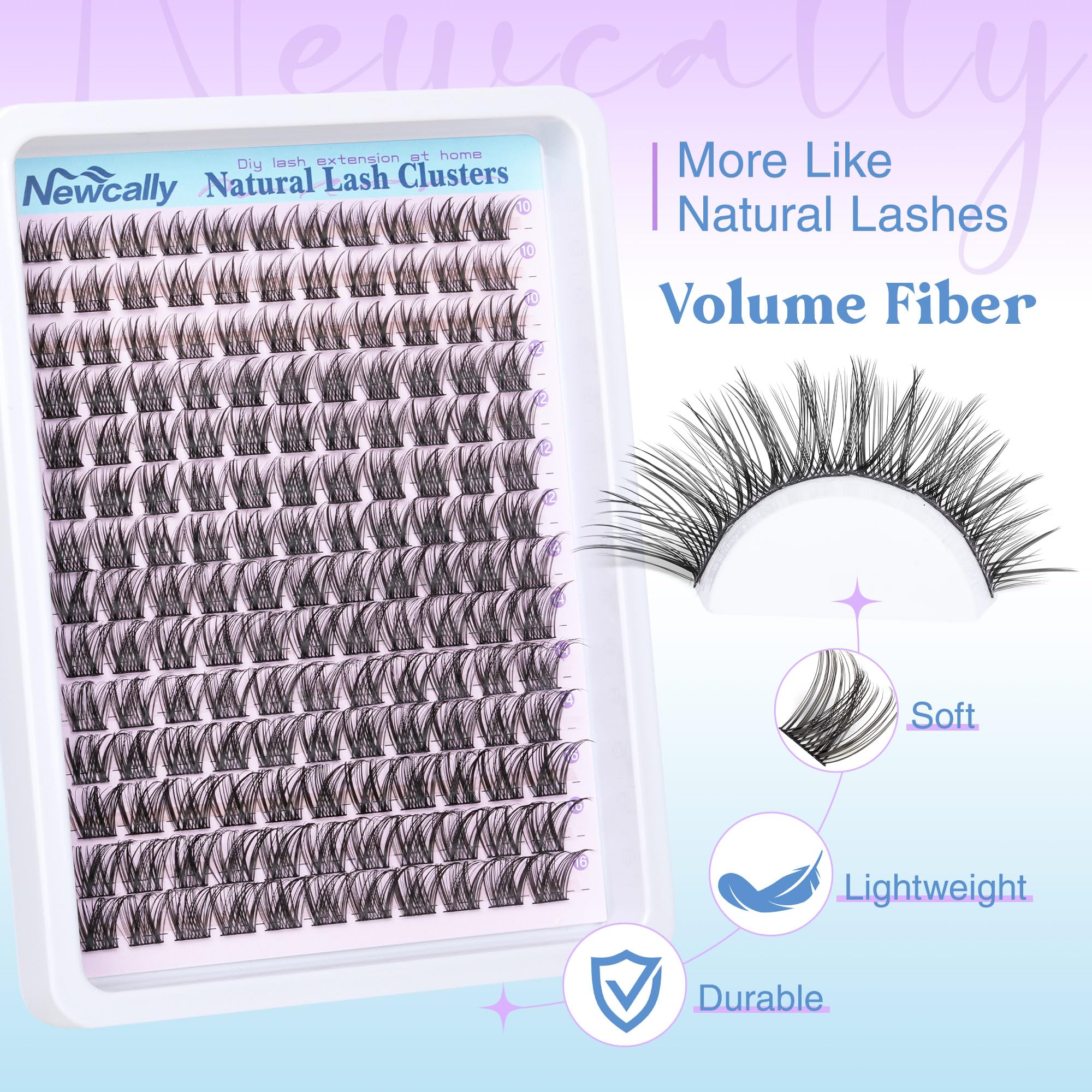 Newcally lash bond and seal provide long-lasting hold.