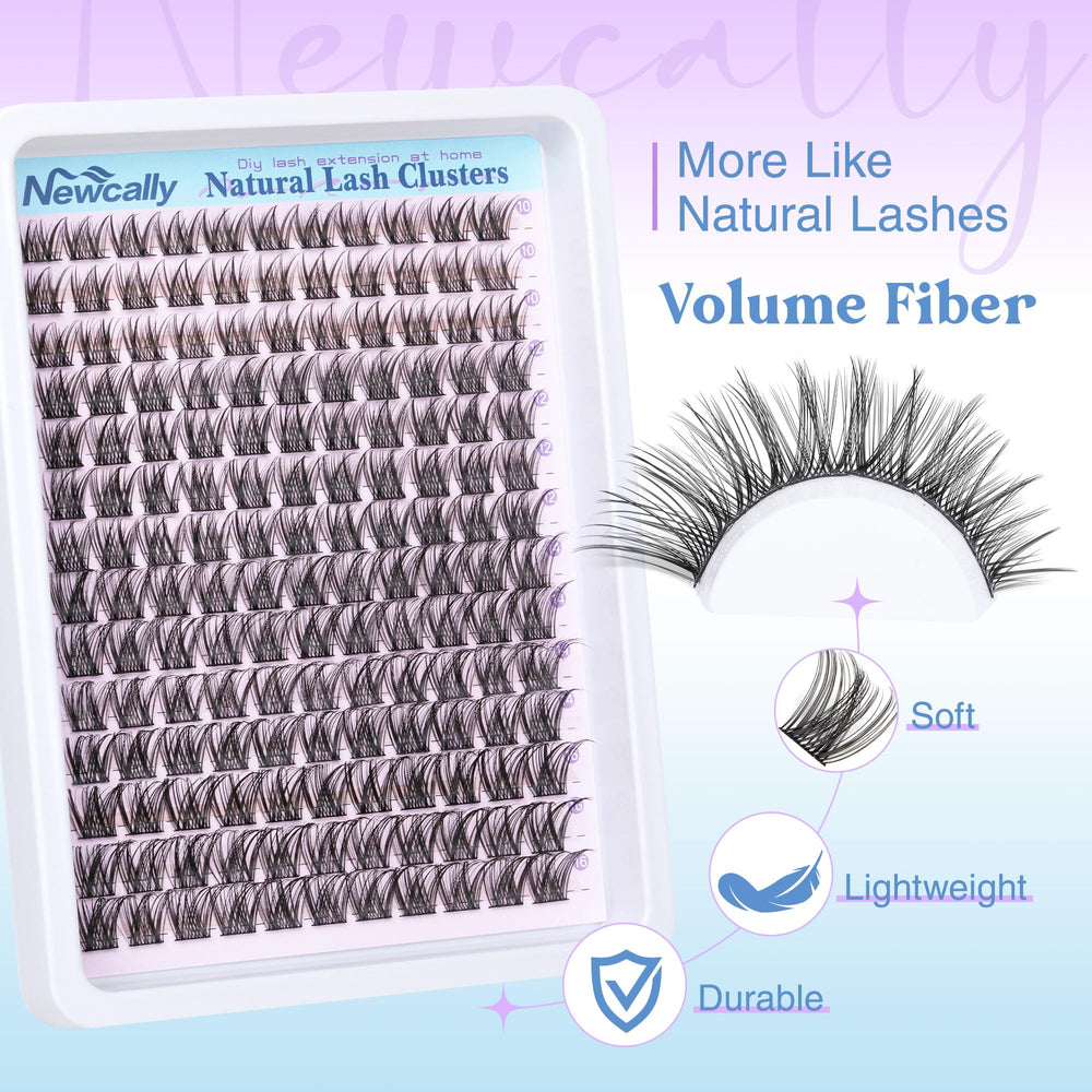 Newcally lash bond and seal provide long-lasting hold.