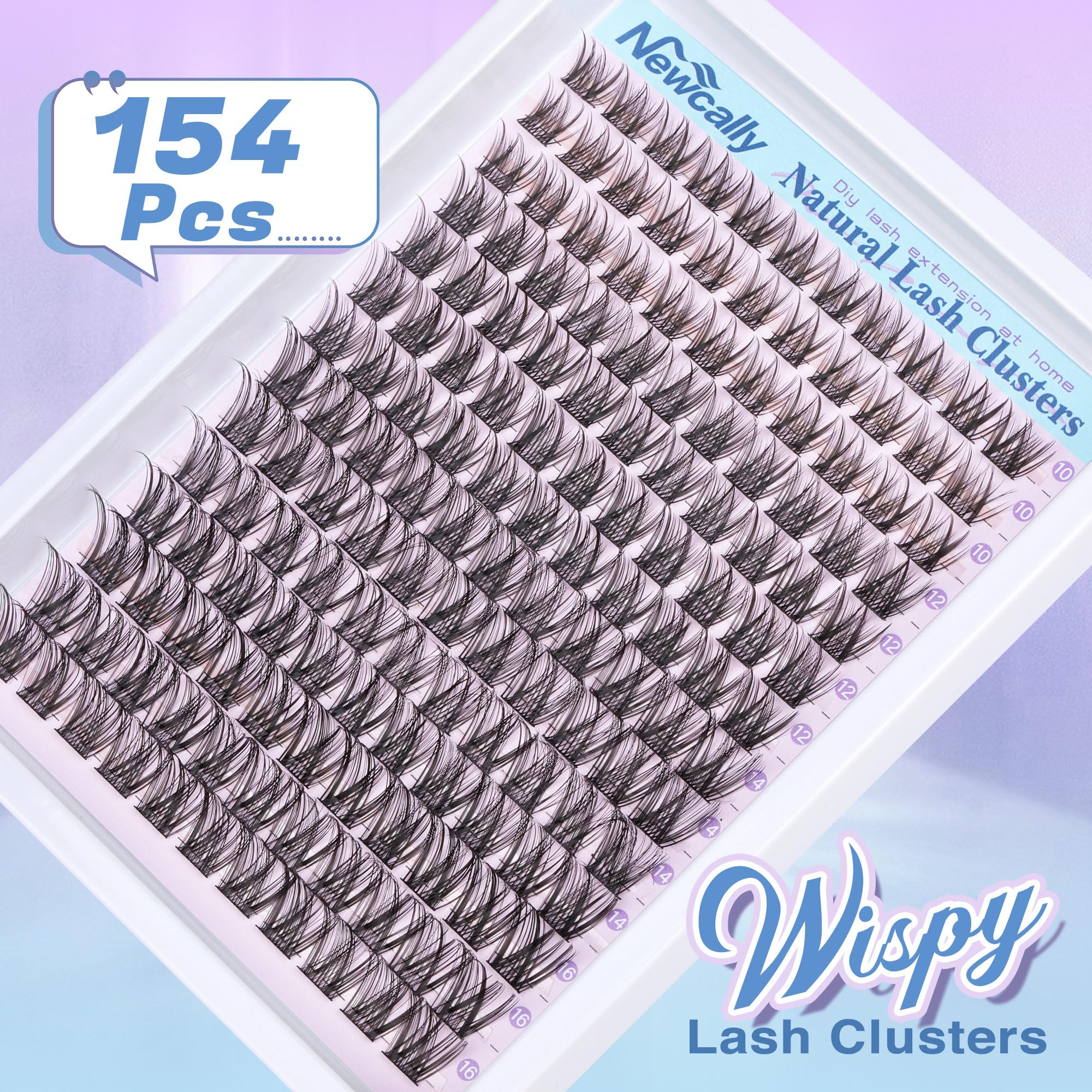 Newcally lash clusters DIY tweezers enable precise, quick application.