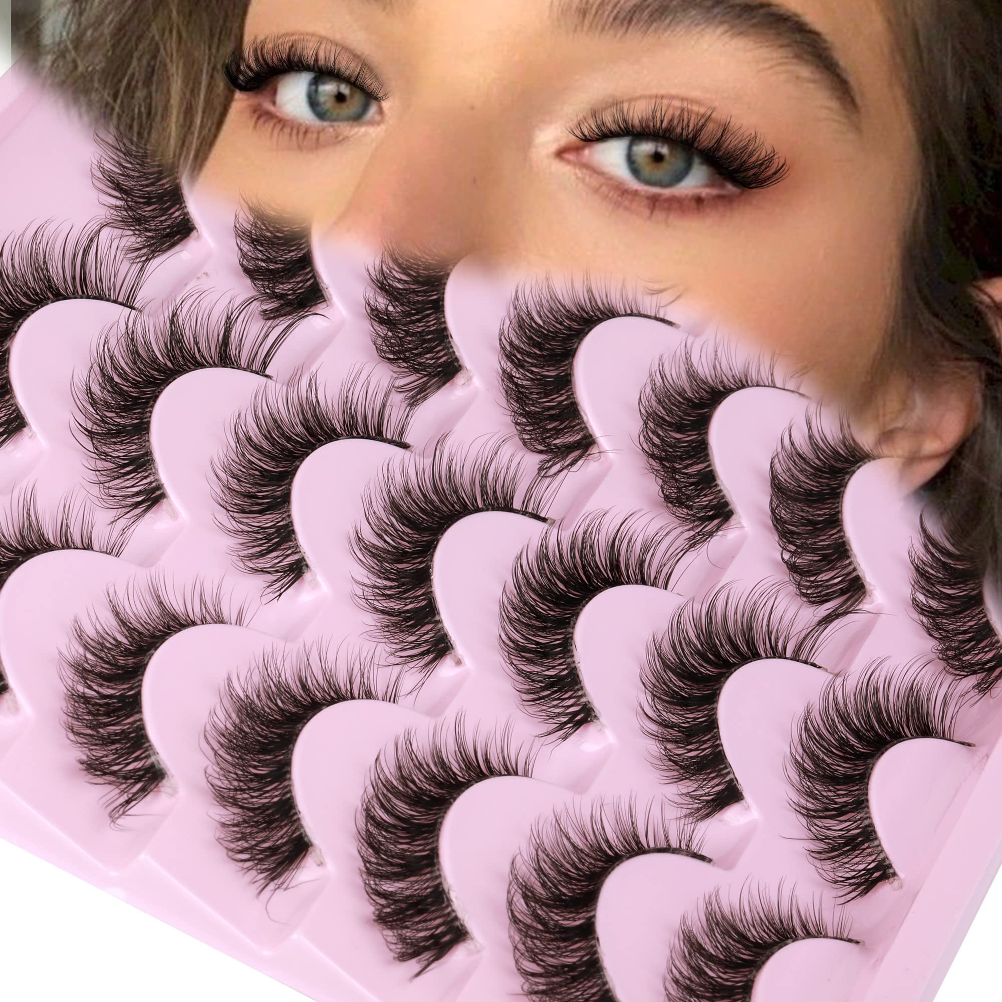 Newcally Lashes mink false eyelashes weekend party occasion versatile look