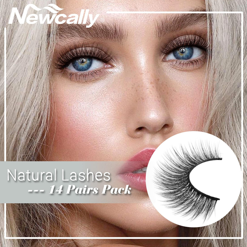 Newcally Lashes pack includes 14 pairs for versatile styling