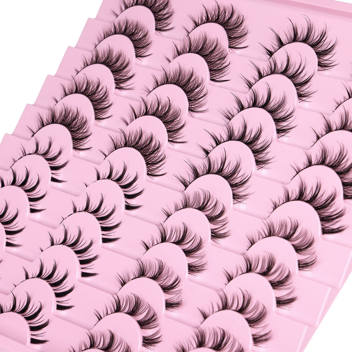 Newcally manga lashes natural look for wider, awake eyes.