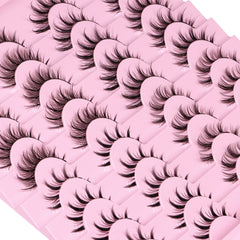 Newcally manga lashes wispy style delivers fluttery corners and drama.