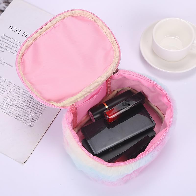 Newfancy Unicorn Makeup Bag size-approx 6.4in L x 3.14in W x 3.9in D for compact travel.