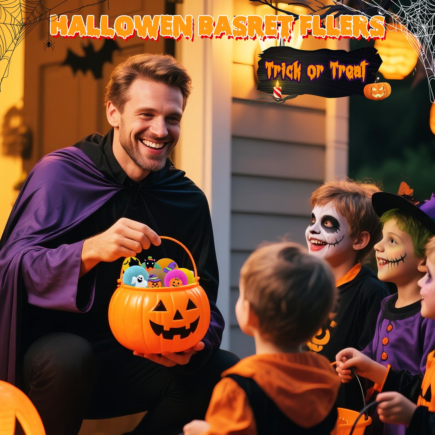 NEWFEIFAN Halloween design bath bombs with unique details for kids