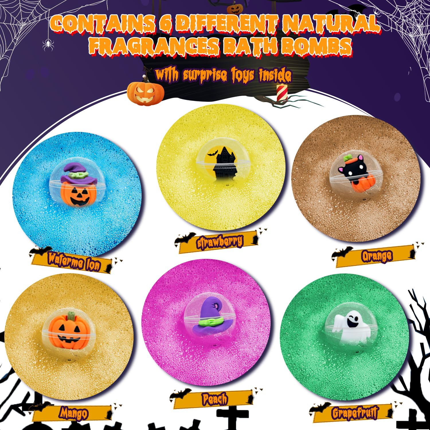 NEWFEIFAN individually wrapped bath bombs for freshness and gifting