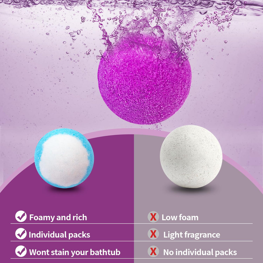 NEWFEIFAN bath bombs providing a luxurious bathing experience.