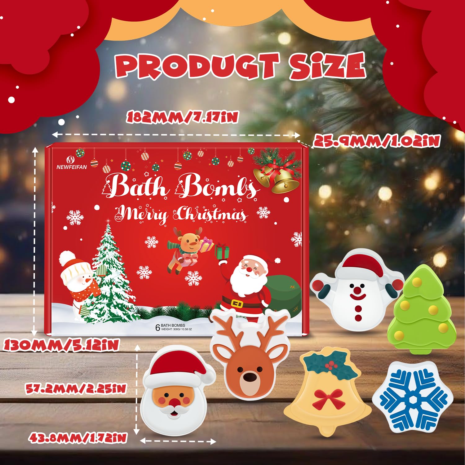 NEWFEIFAN festive bath set ready for gifting this season.