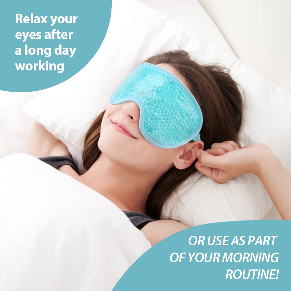 NEWGO cooling eye mask travel-friendly compact design with storage bag