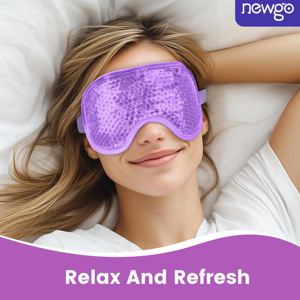 NEWGO Cooling Gel Eye Mask microwave-warm scene for gentle heat therapy