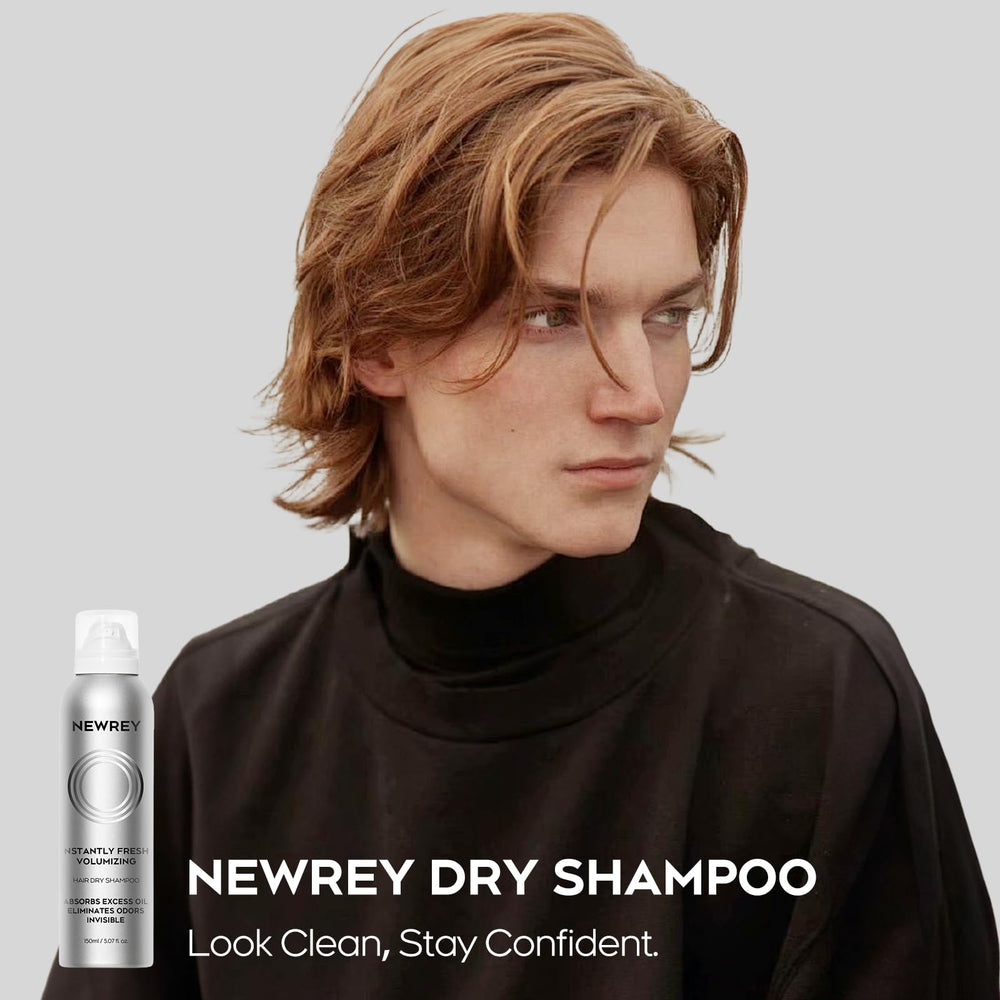 NEWREY Dry Shampoo Spray vegan-formula avoids harsh chemicals for clean use.