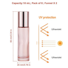 Newzoll eight-pack 10ml bottles ideal for DIY fragrances and sampling on the go.
