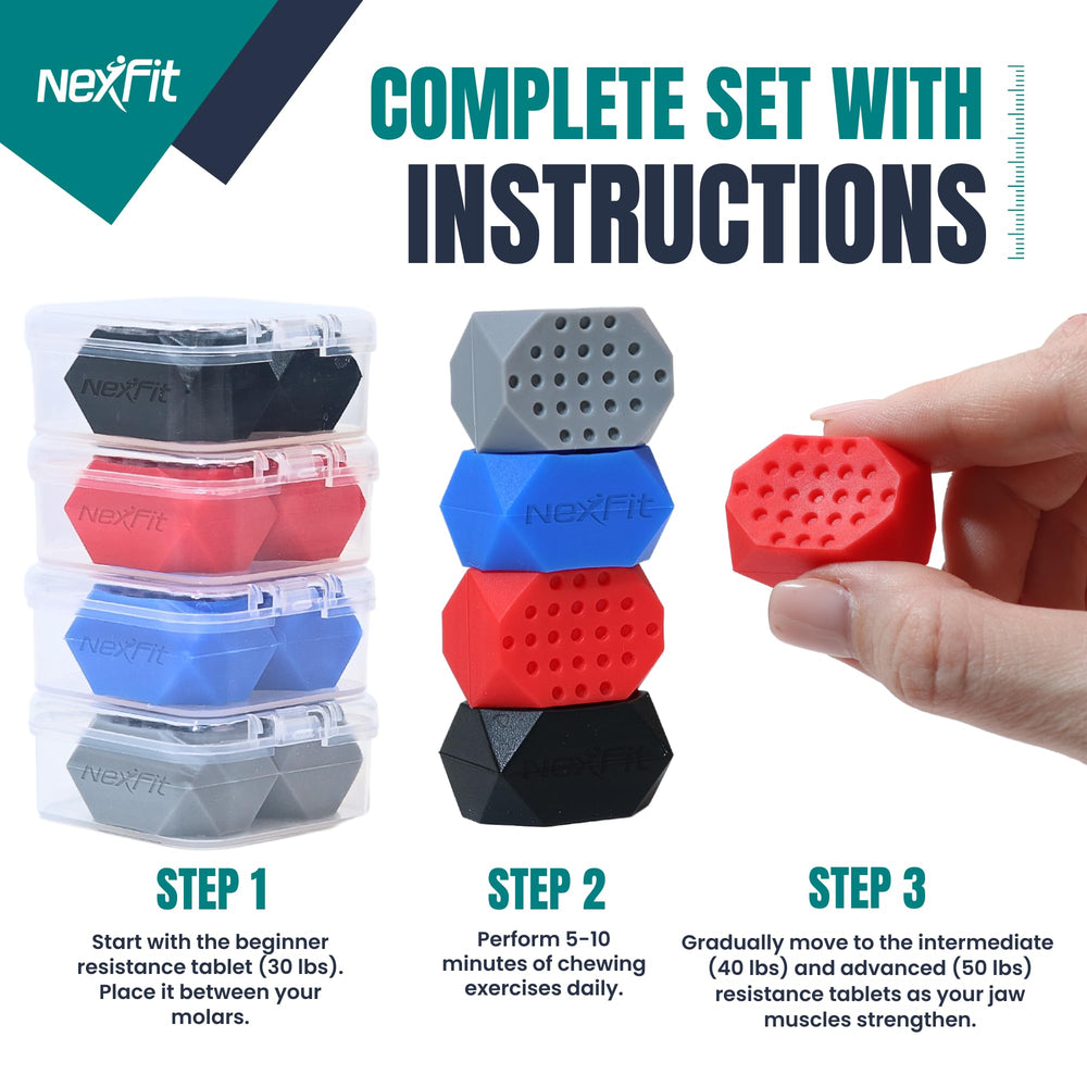 NexFit compact design in mouth for discreet portable use during daily routine