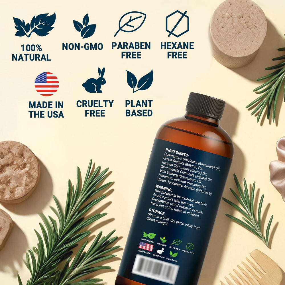 Nexon Botanics rosemary oil pre-shampoo-use scene showing routine