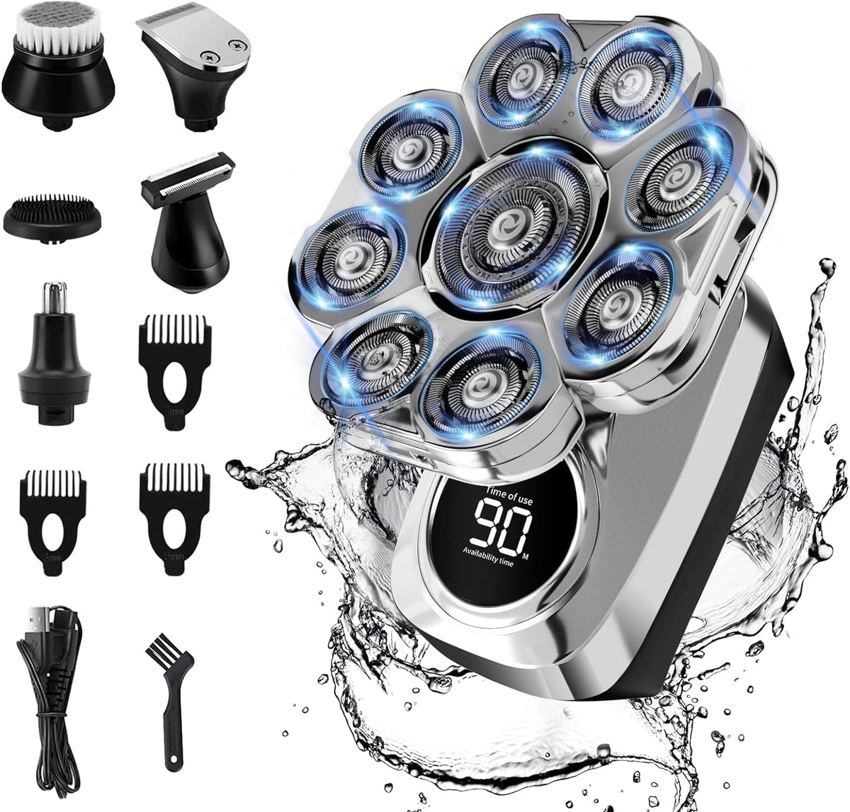 NEXT BEAUTY 9D head shaver detachable head for precise bald shaving