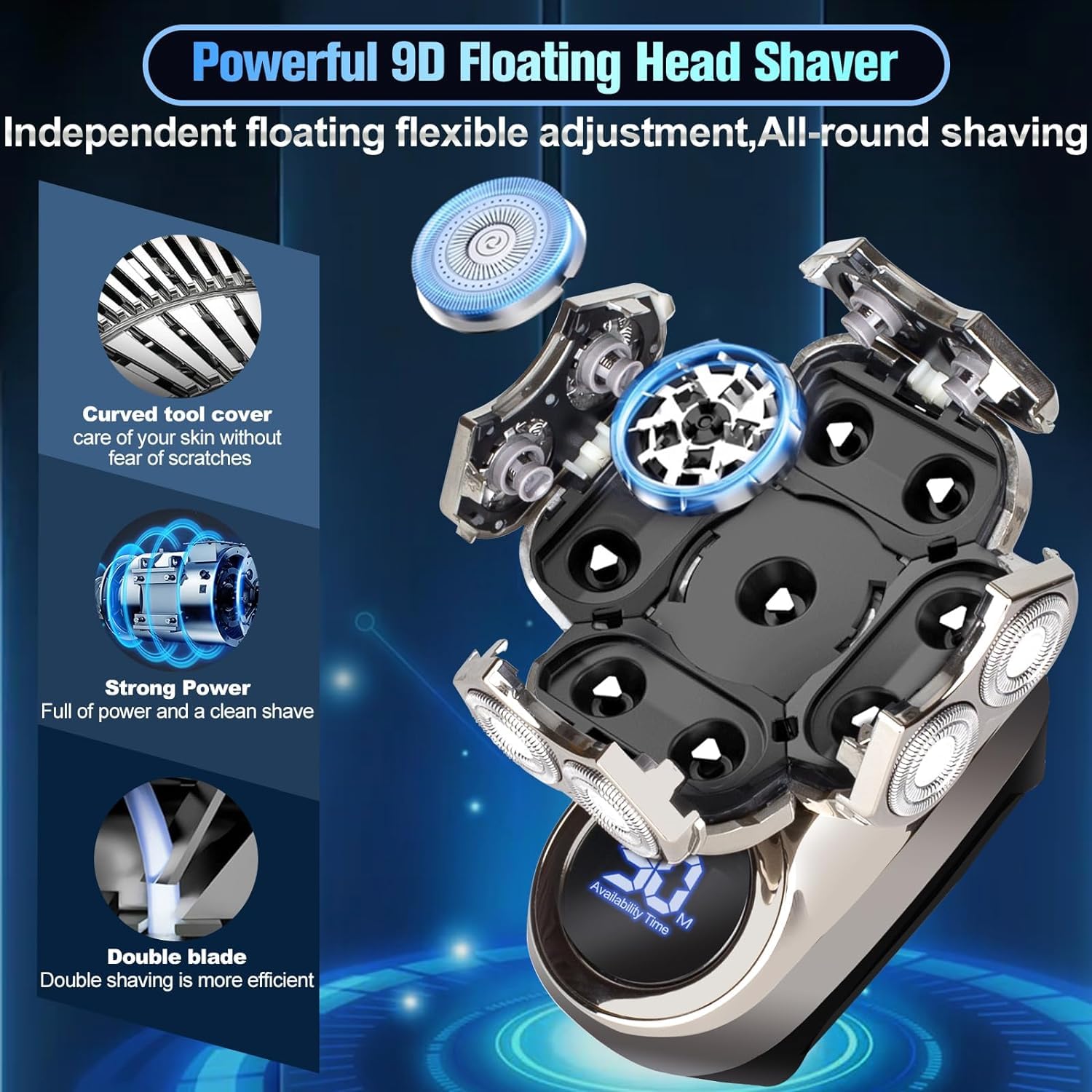 NEXT BEAUTY detachable shaving head enables easy cleaning after every shave