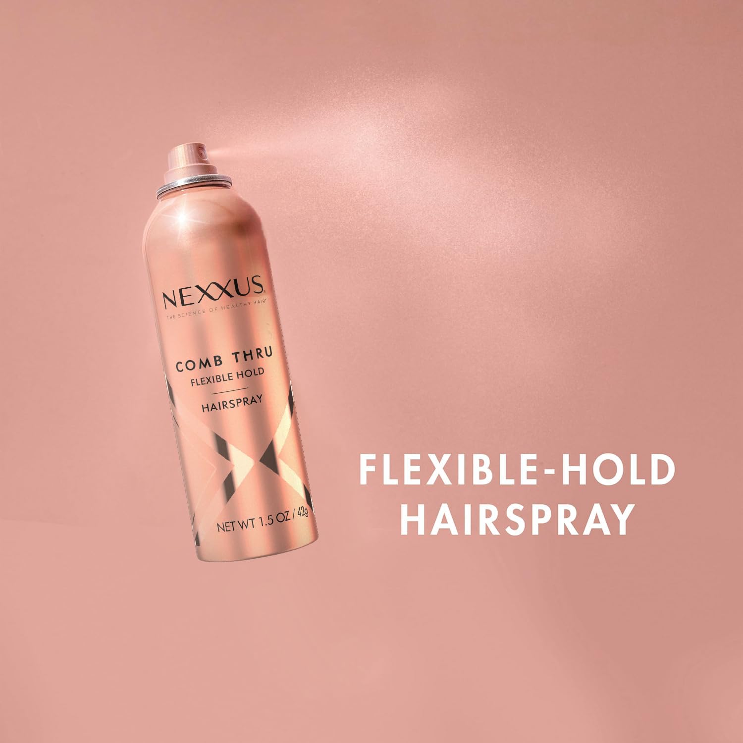 Nexxus 48-hour frizz-control bottle portrays smooth, manageable style through busy days