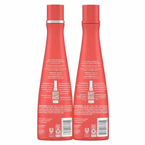 Nexxus Amino Bond Conditioner bottle highlights frizz control and bond support.