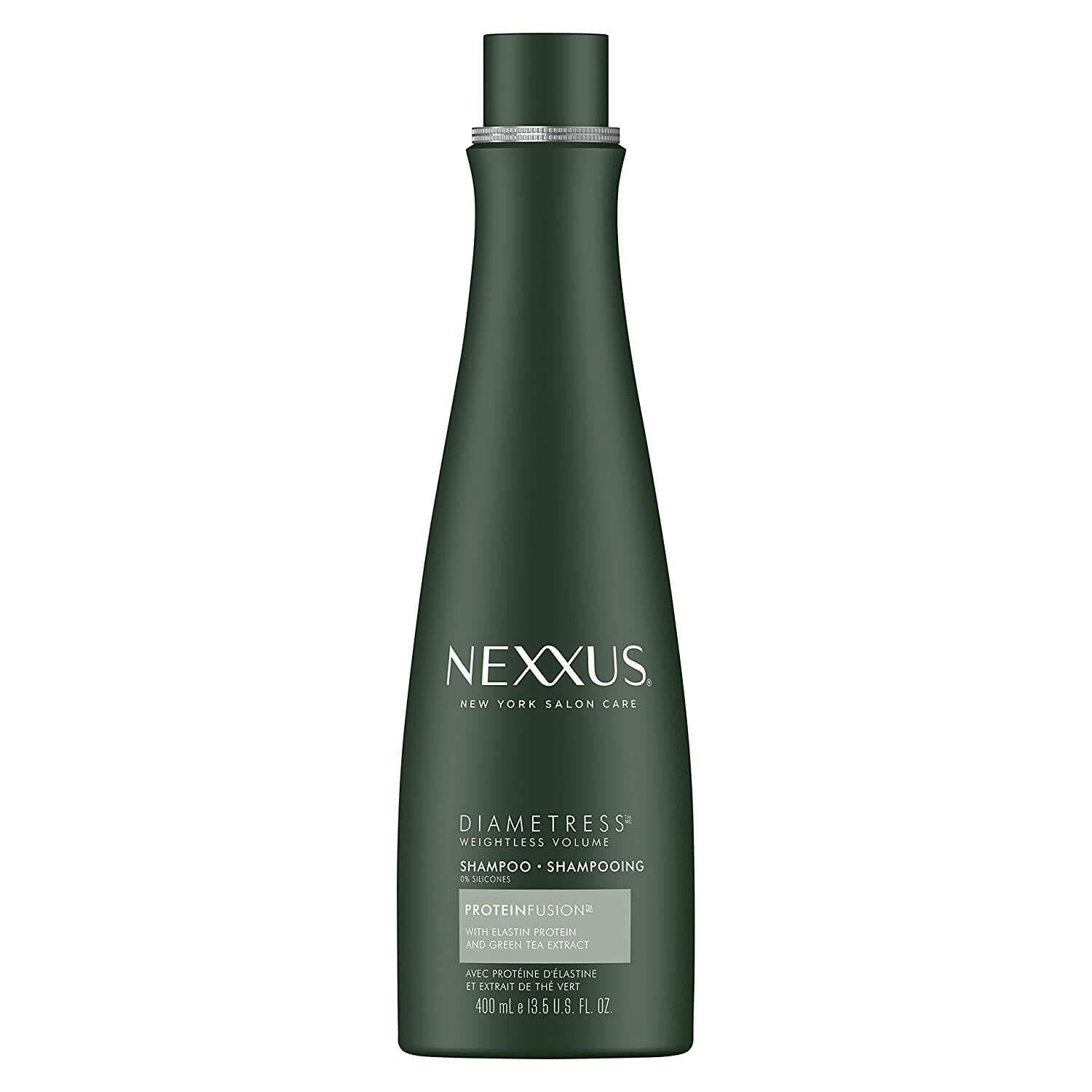 Nexxus Diametress volumizing shampoo bottle front view for volumizing cleanse