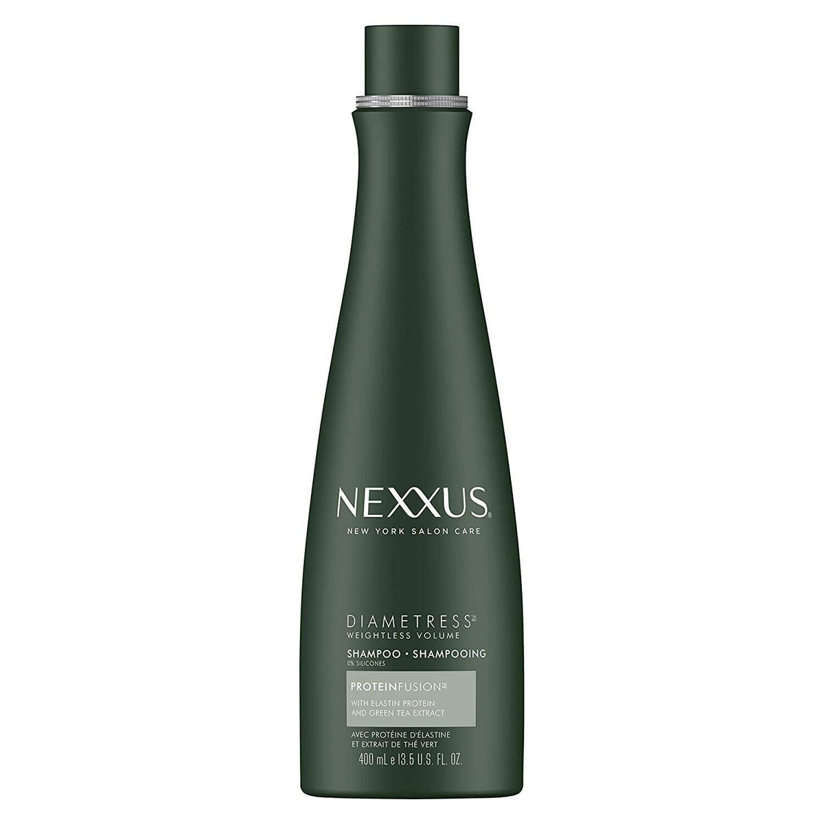 Nexxus Diametress volumizing shampoo bottle front view for volumizing cleanse