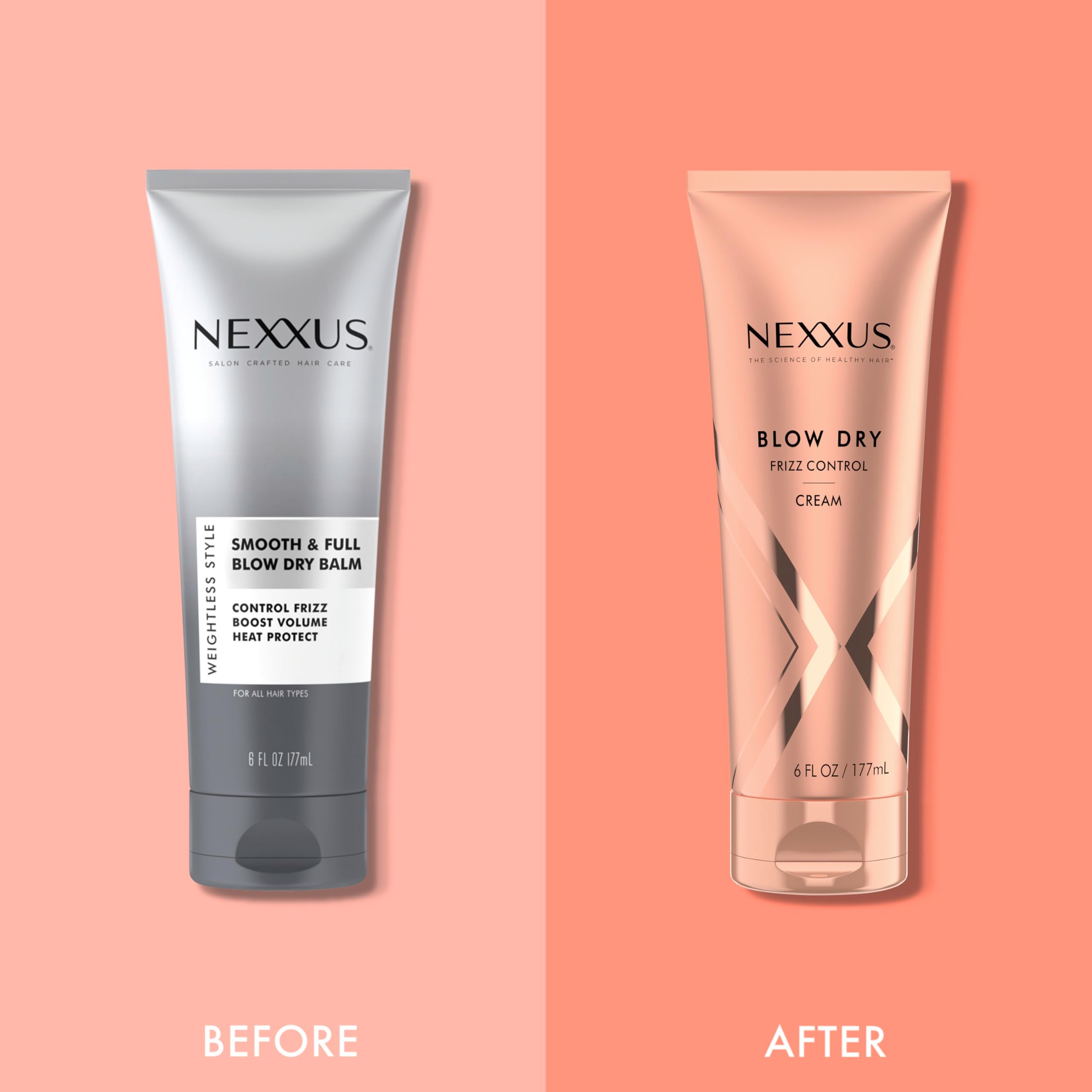 Nexxus volume-boosted blowout with enhanced root lift.