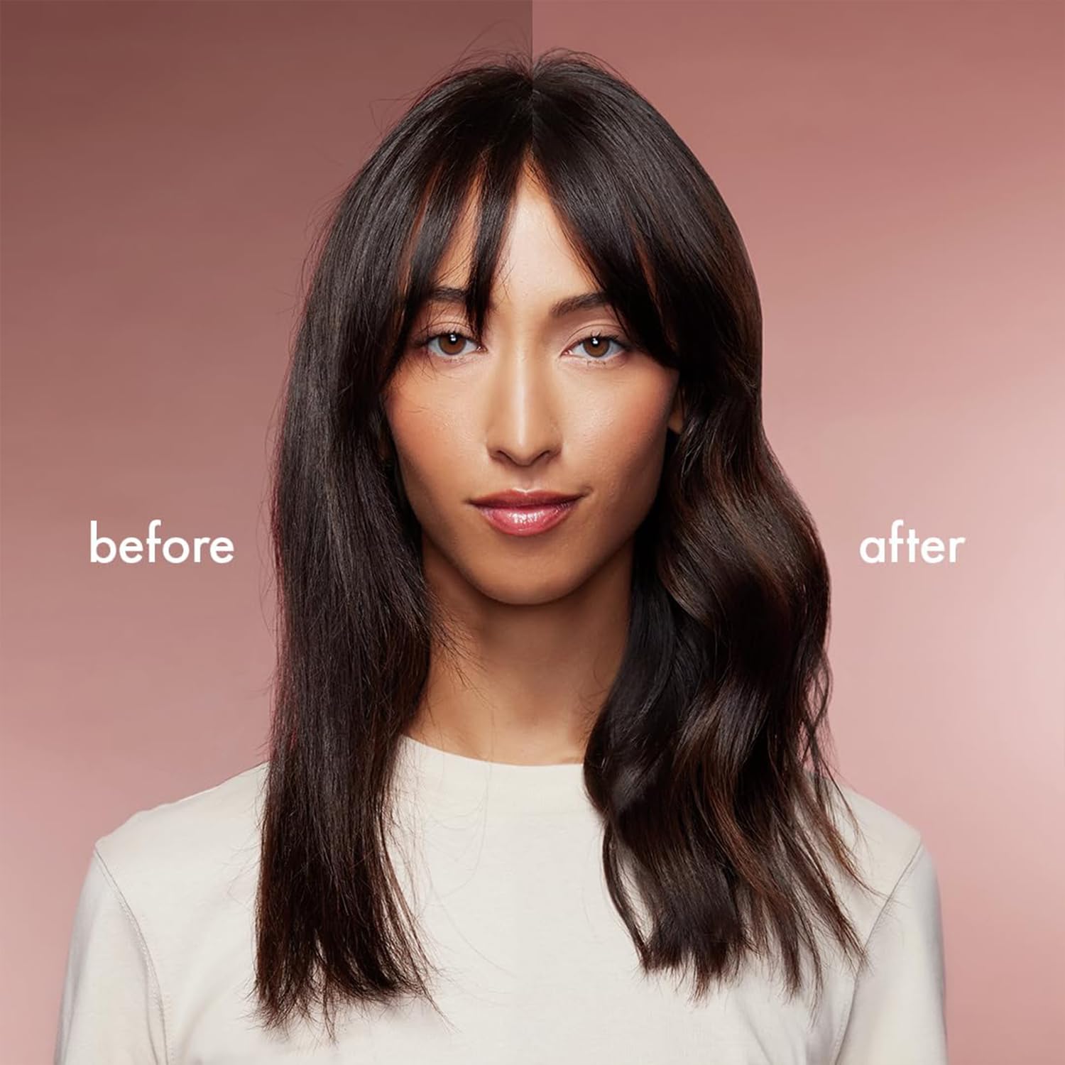 Nexxus hairspray mist dispersion close-up showcases even spray without stickiness