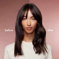Nexxus hairspray mist dispersion close-up showcases even spray without stickiness