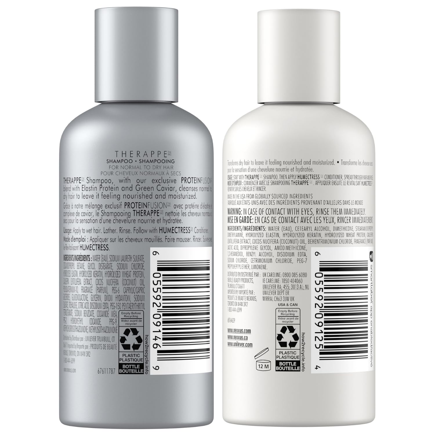 Nexxus Humectress conditioner bottle ready for detangling and shine.