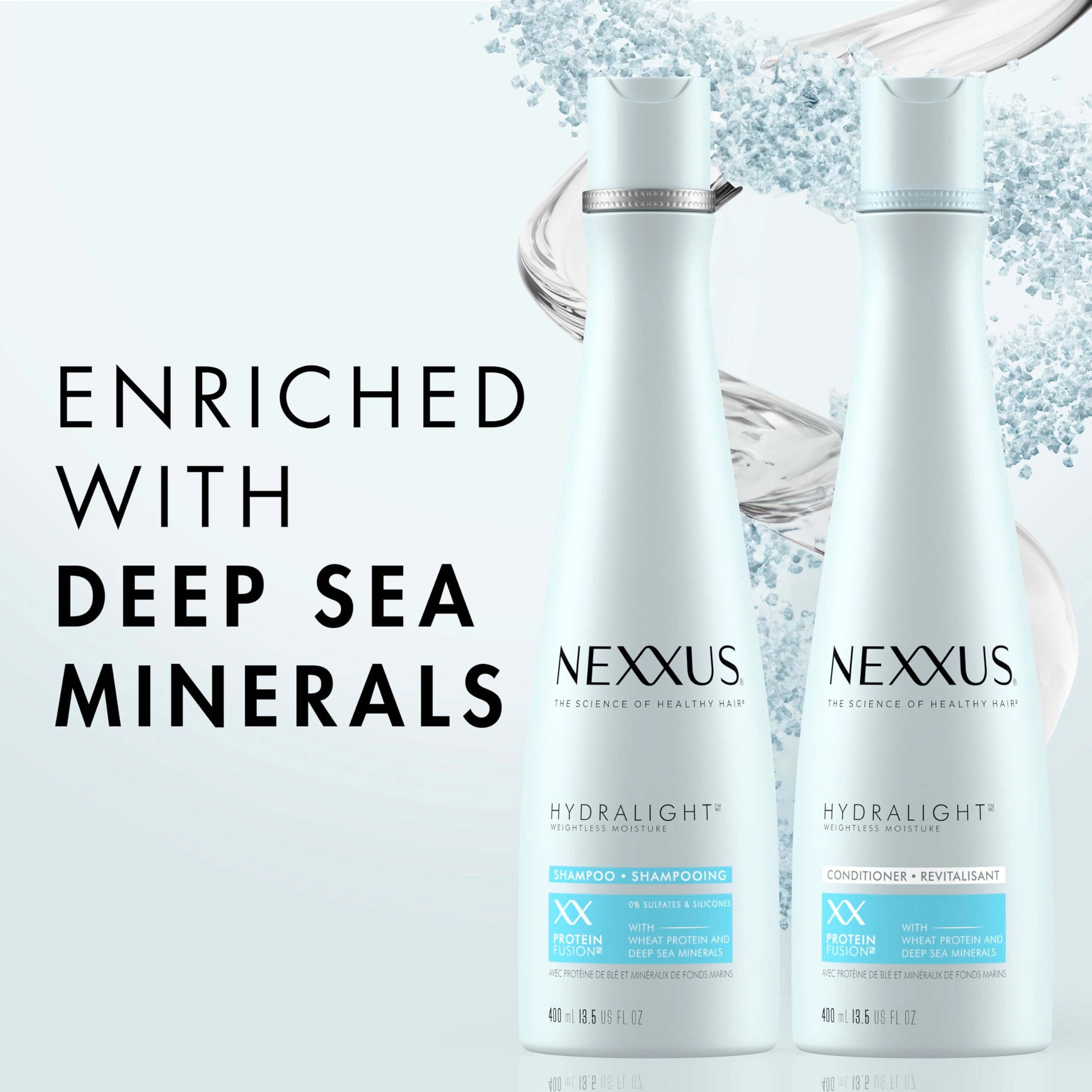 Nexxus Hydra-Light duo packaging – convenient 2-count system