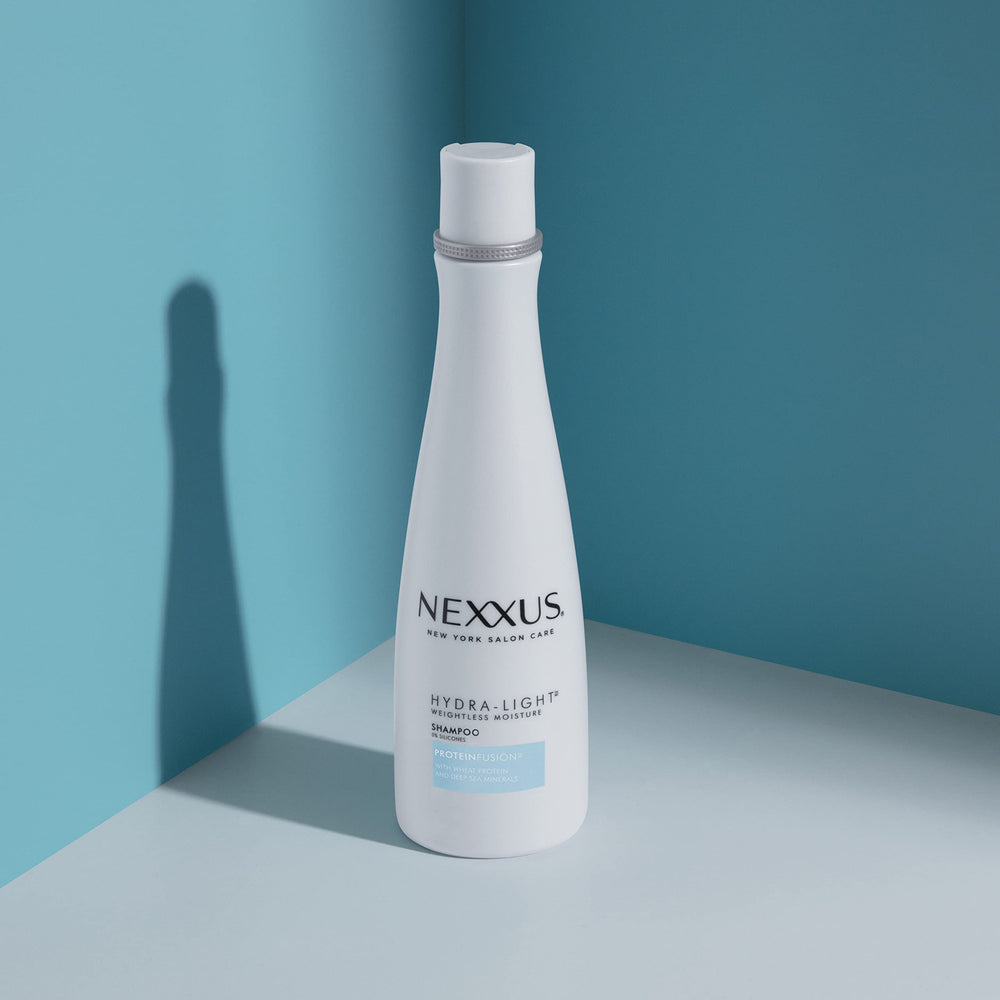 Nexxus Hydra-Light weightless-movement hair – shows buoyant, soft strands