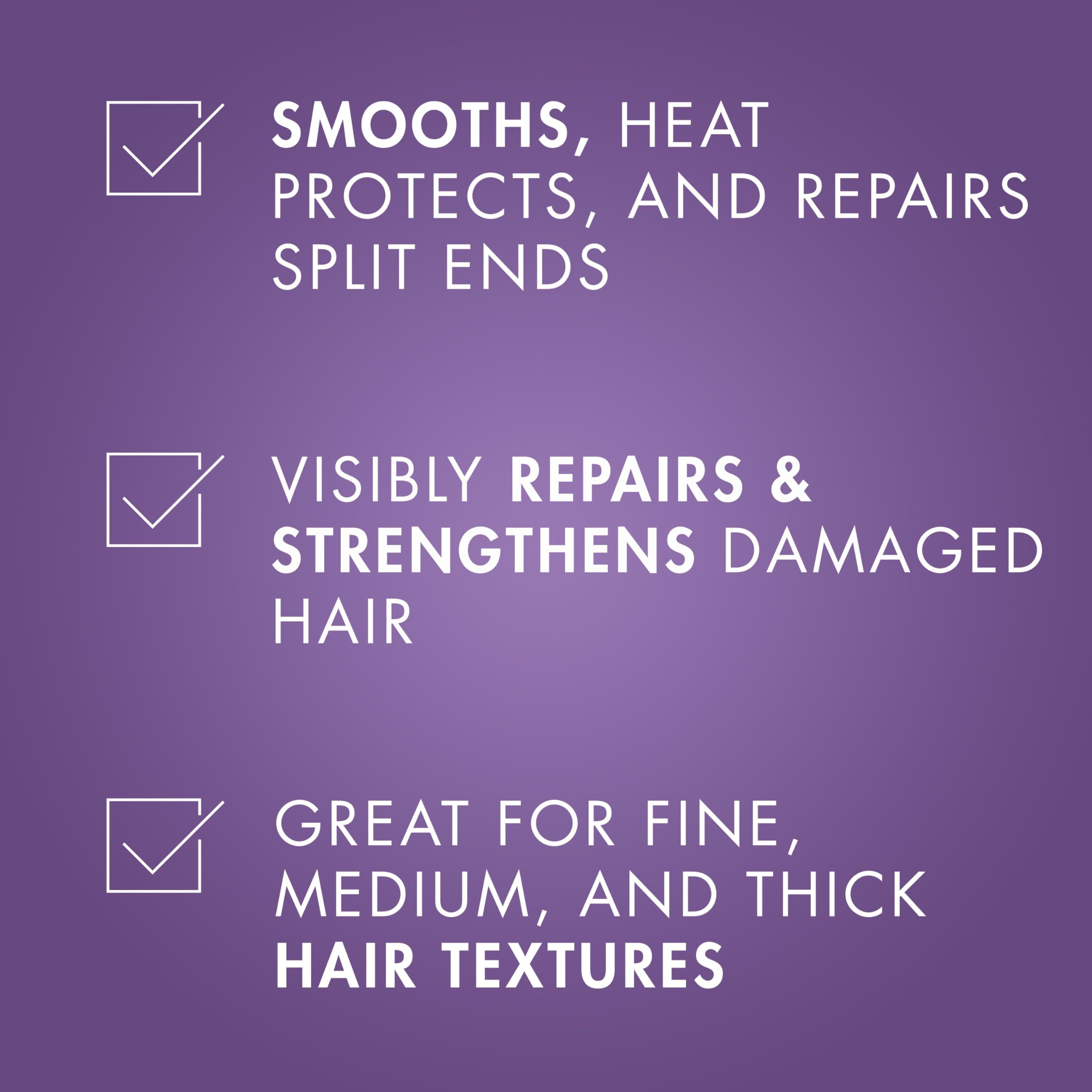 Nexxus Keraphix application on damp hair shows leave-in usage for revival