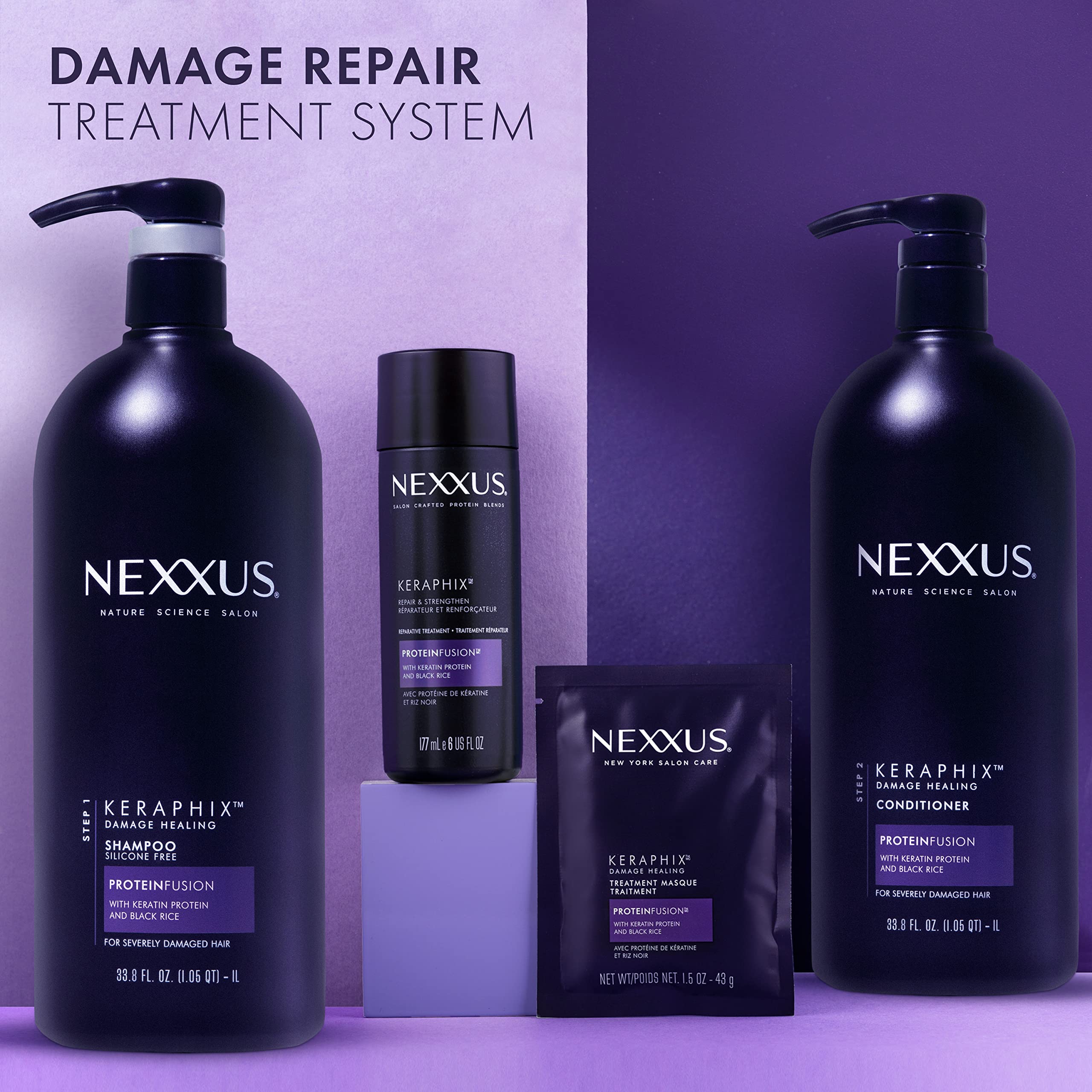 Nexxus salon-inspired home routine image suggesting professional results at home