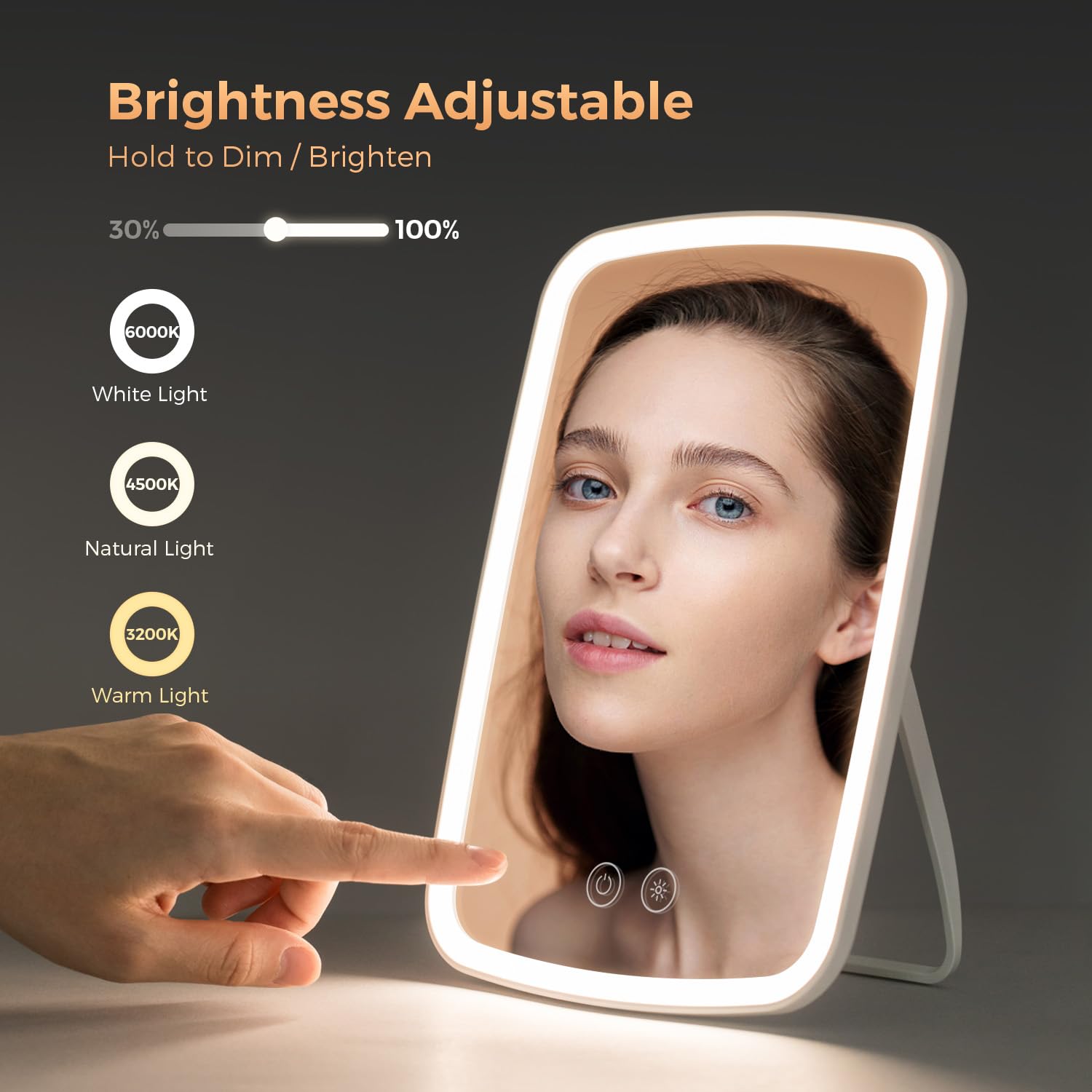 NEZZOE Lighted Makeup Mirror color options provide versatile lighting for diverse environments