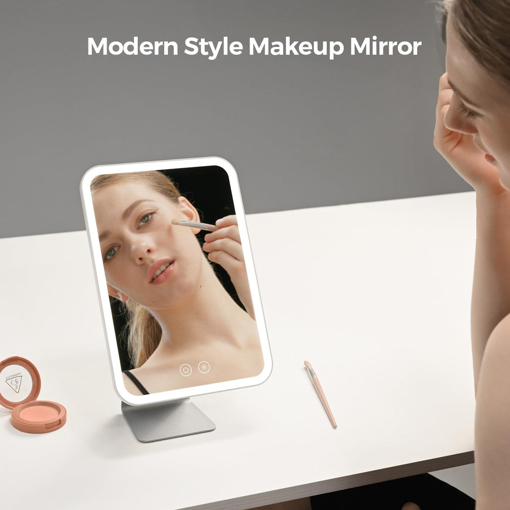 NEZZOE three-color lighting options for day, office, and evening makeup
