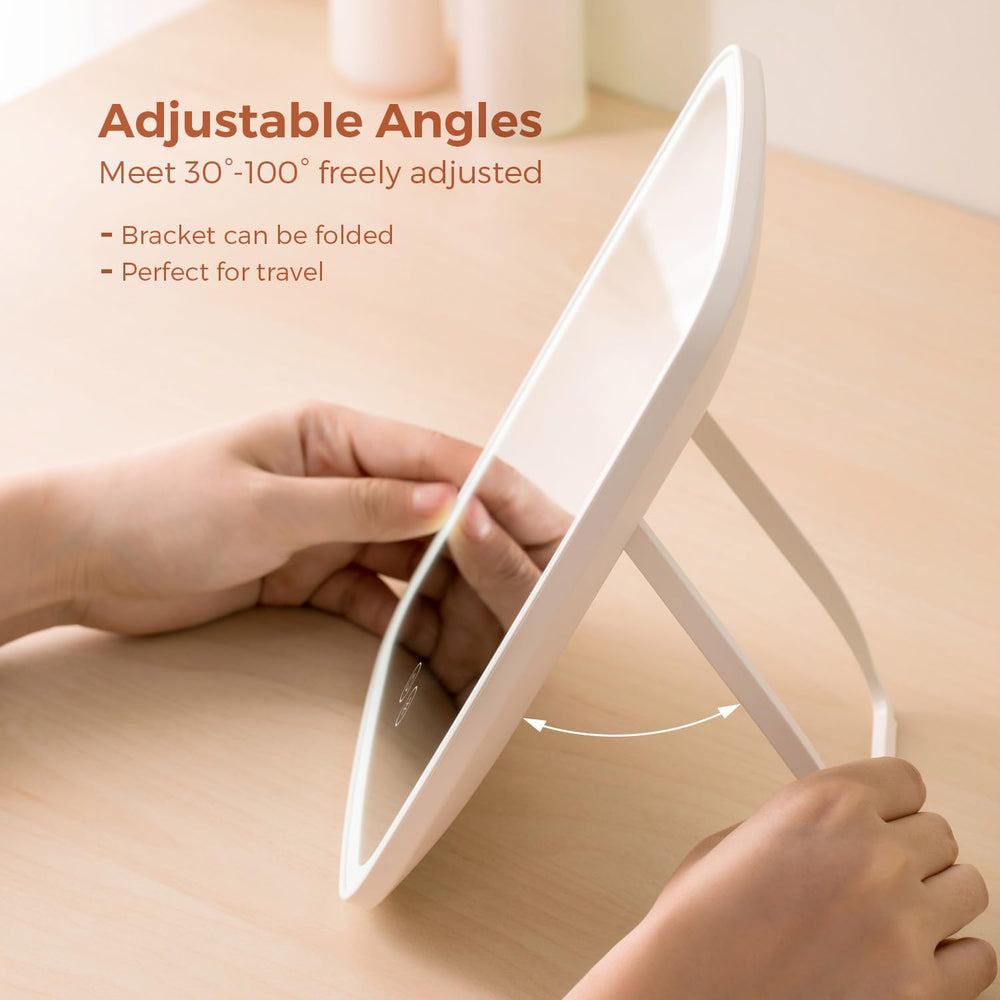 NEZZOE Lighted Makeup Mirror USB-C charging keeps you powered on the go