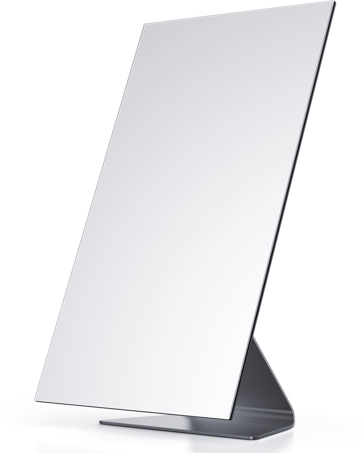 NEZZOE rectangular makeup mirror front view with clear surface for precise makeup application