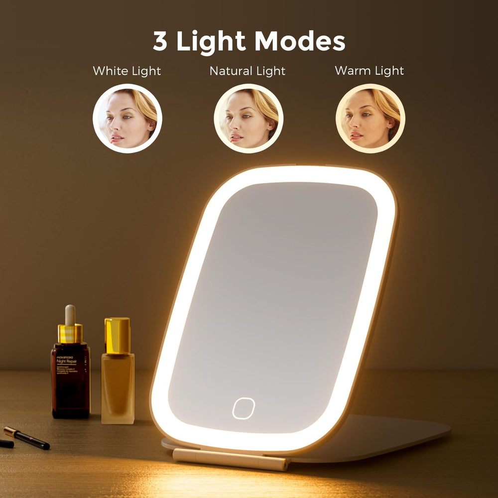 NEZZOE mirror displaying three lighting colors for different environments