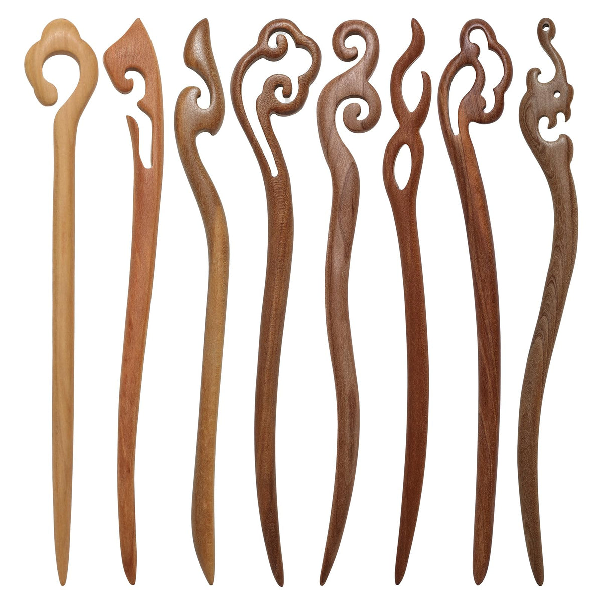 Ngdhkd wooden hair sticks, 7.1 inches, ideal for secure buns.