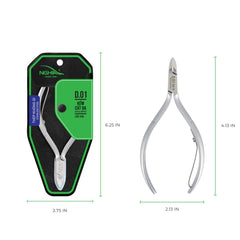 Nghia cuticle nipper D-01 Jaw 16 in hand angle for ergonomic grip