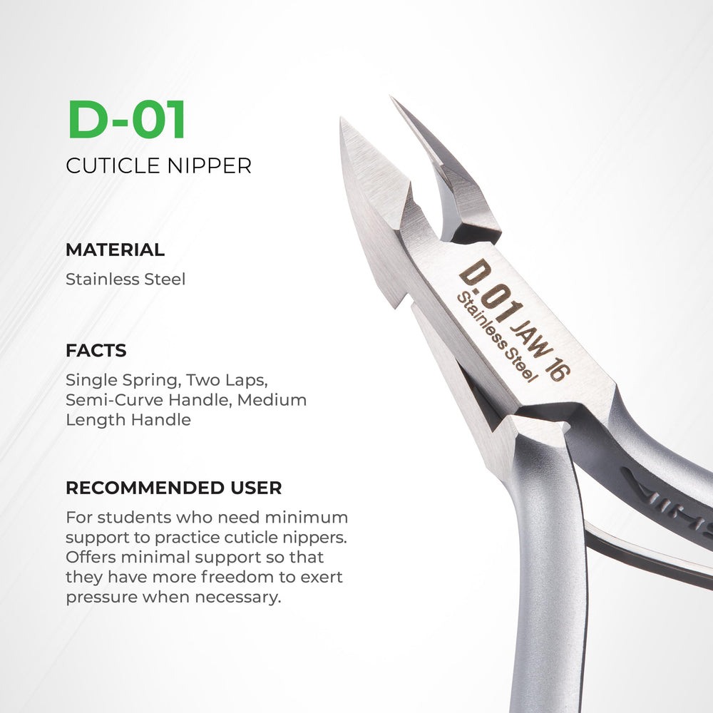 Nghia cuticle nipper with gray plated finish for durable aesthetics