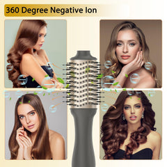 Nicebay hair dryer brush cold-air mode visual demonstrates fast cooling finish