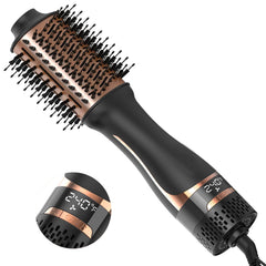 Nicebay hair dryer brush with oval barrel delivers smooth shine and reduced frizz