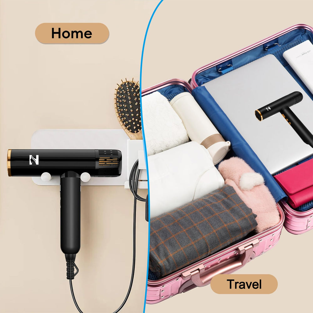Nicebay ionic hair dryer travel-bag-ready view for on-the-go styling