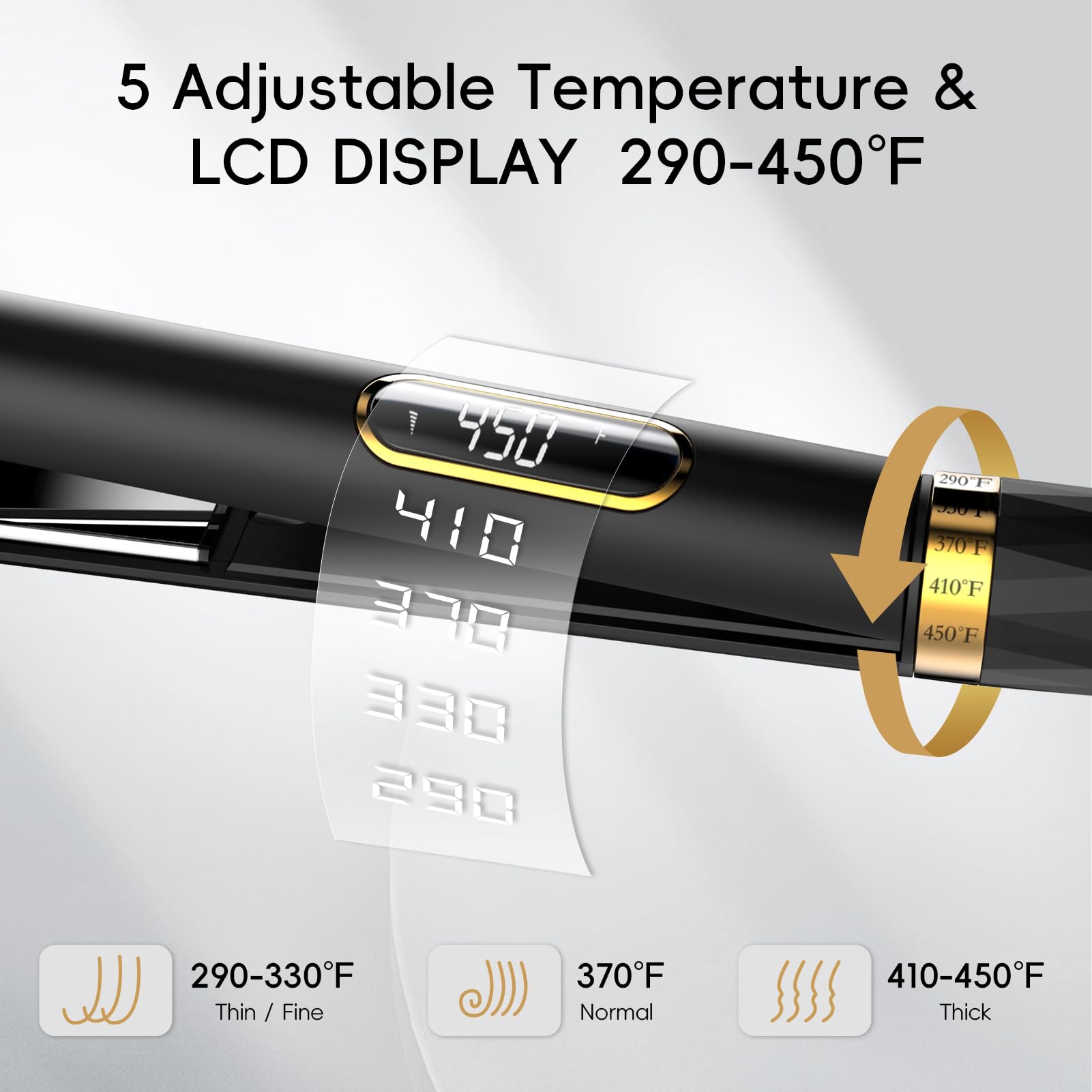 Nicebay titanium plates glide smoothly reducing snags during styling
